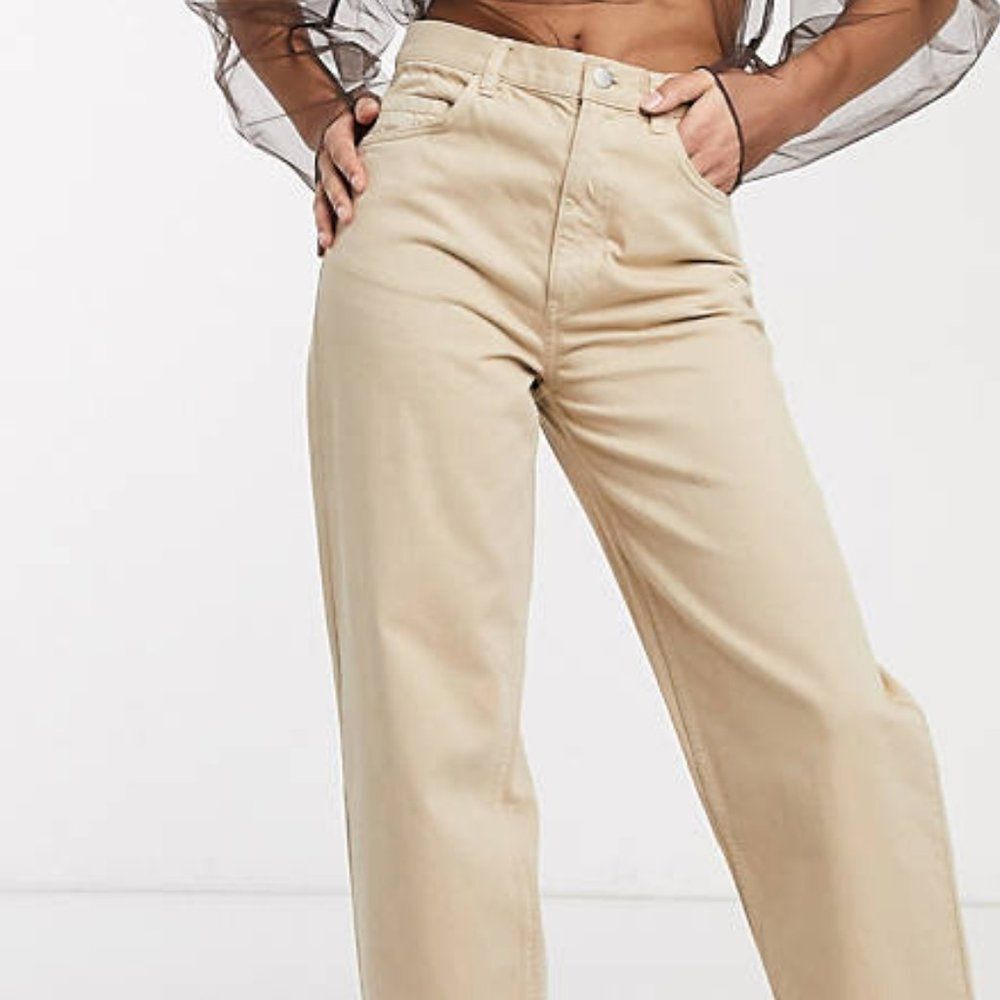 & Other Stories I Straight Leg Pants in Beige | Size 0 | NWT